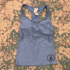 Volcom Light Blue Swim Tank Top